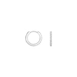 Shahla Karimi Diamond Hoop Earrings 12mm 14K White Gold