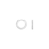 Shahla Karimi Diamond Hoop Earrings 12mm 14K White Gold