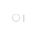 Shahla Karimi Diamond Hoop Earrings 14mm 14K White Gold
