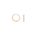 Shahla Karimi Diamond Hoop Earrings 14mm 14K Yellow Gold