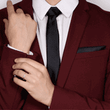 Shahla Karimi Jewelry Every Love Rainbow Demi Band Pink Sapphire, Citrine, Yellow Sapphire, Tsavorite, Aquamarine, Blue Sapphire, and Amethyst 14K White Gold on Model GIF