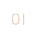 Shahla Karimi Elongated Oval Hoops 14K Rose Gold