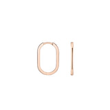 Shahla Karimi Elongated Oval Hoops 14K Rose Gold