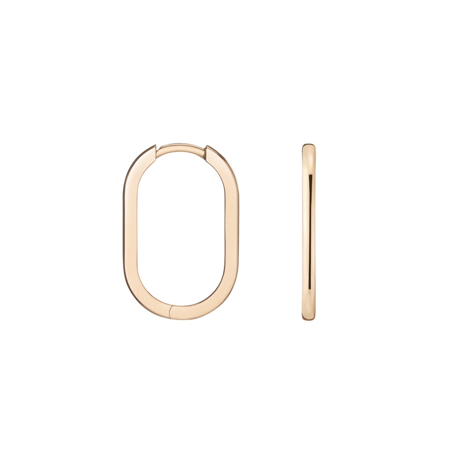 Hoop Earrings 14K Rose Gold 25mm | Kay