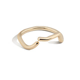 Shahla Karimi 14K Yellow Gold Subway Series Open Ring Inwood to World Trade Center 