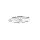 Shahla Karimi Joon Signature 3MM Platinum Band with Round Diamond Wrap 