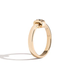 Shahla Karimi Joon Signature 3MM Band with Round Diamond Wrap 14K Yellow Gold