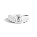 Shahla Karimi JOON Asscher Signet Ring 14K White Gold