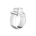 Shahla Karimi JOON Bezel Set Emerald Band Platinum