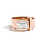 Shahla Karimi JOON Bezel Set Emerald Band 14K Rose Gold