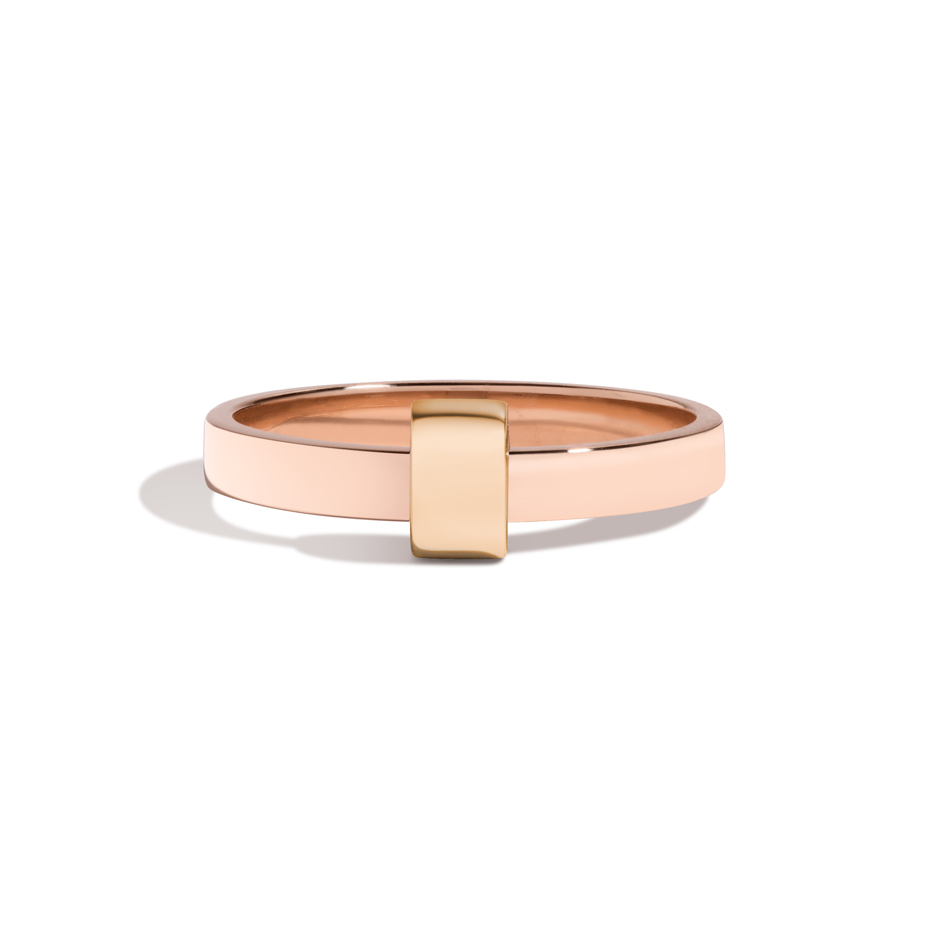 Shahla Karimi Joon Signature 14K Rose Gold 3mm Band With 14K Yellow Gold  Wrap