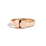 Shahla Karimi Joon Signature 4mm 14K Yellow Gold Band With 2 14K Rose Wraps