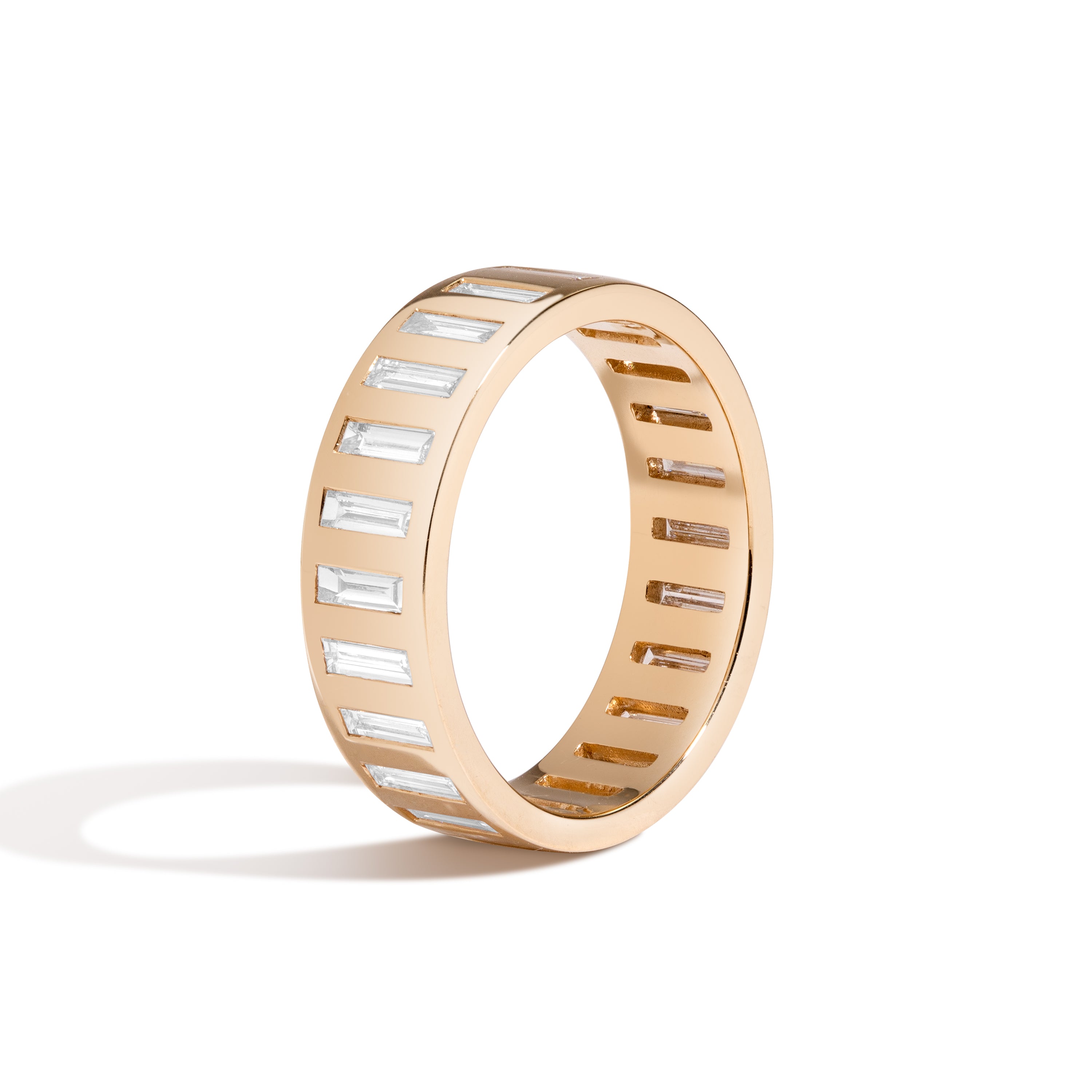Shahla Karimi Joon Baguette Eternity Band 14K Yellow Gold