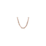 Shahla Karimi Mid-Century Falling Water Ear Chain Short 14K Rose Gold