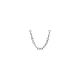 Shahla Karimi Mid-Century Falling Water Ear Chain Short 14K White Gold