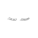 Shahla Karimi Mid-Century Mies Diamond Crawlers 14K White Gold