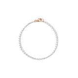 Shahla Karimi Pierced Diamond Tennis Bracelet 14K Rose Gold
