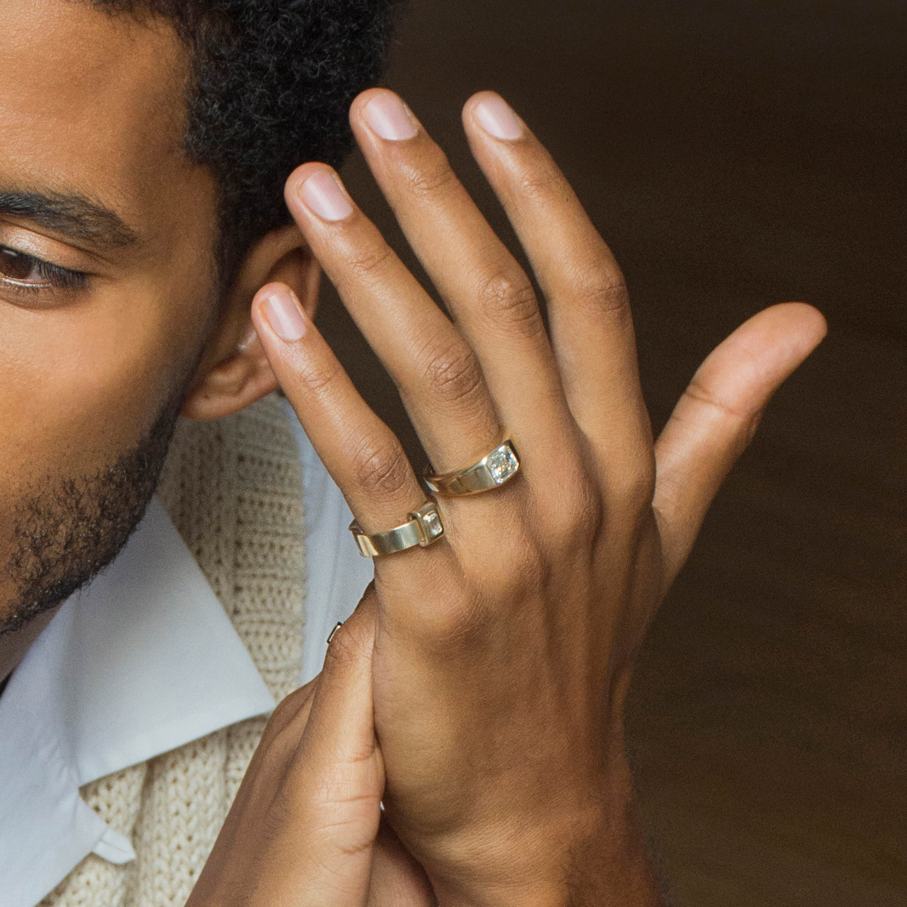 Shahla Karimi JOON Asscher Signet Ring 14K Yellow Gold