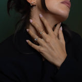 Shahla Karimi Zaha Wrap Ring With Triangle 14K Yellow Gold