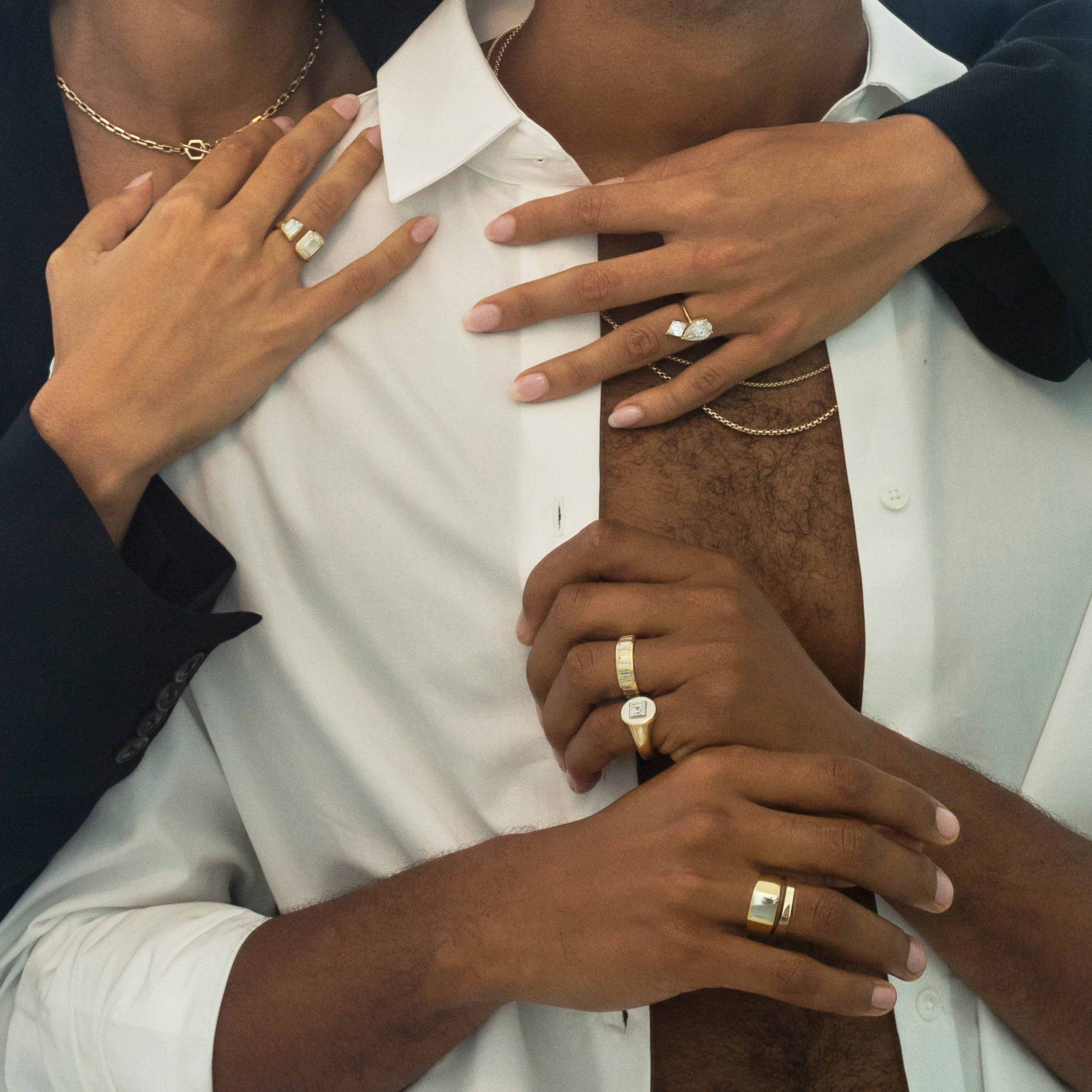 Shahla Karimi Joon Baguette Eternity Band 14K Yellow Gold