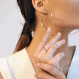 Shahla Karimi Jewelry Subway Ring - Yankee Stadium to Wall Street (No Diamonds) 14K Yellow Gold on Body GIF