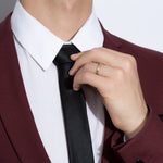 Shahla Karimi Jewelry Every Love Perfect 4mm Band 14/18K Yellow Gold High Polish Finish on Model