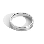 Shahla Karimi Jewelry Every Love Horizontal Better Half Band 14K White Gold or Platinum