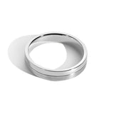 Shahla Karimi Jewelry Every Love Horizontal Better Half Band 14K White Gold or Platinum