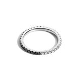 Shahla Karimi Jewelry Love Black & White Diamond Ring 14K White Gold