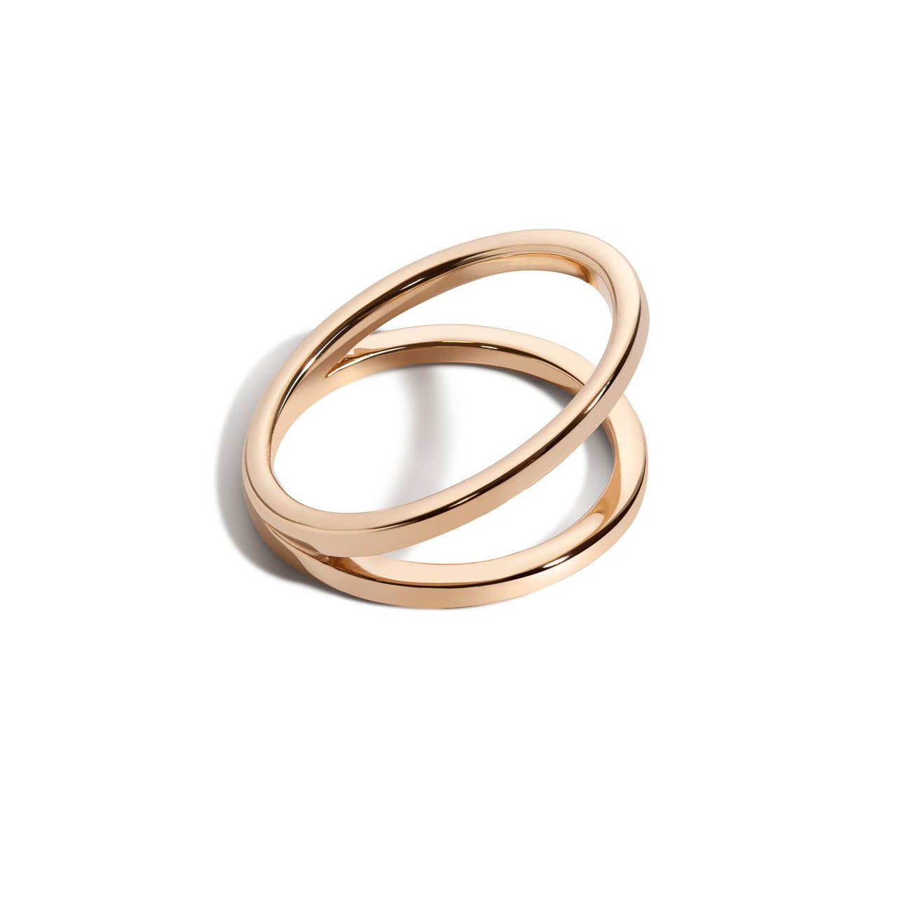 Shahla Karimi Jewelry Love V Ring 14K Yellow Gold