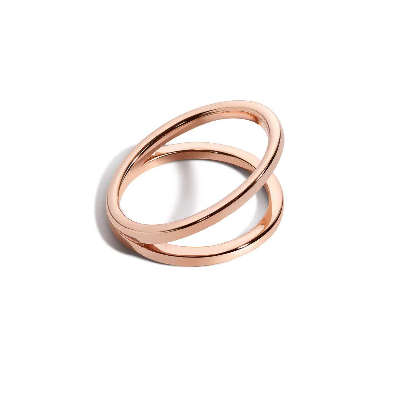 Shahla Karimi Jewelry Love V Ring 14K Rose Gold