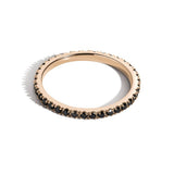 Shahla Karimi Jewelry 1.8mm Scoop-Set Eternity Band with Black Diamonds 14/18K Yellow Gold