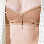 Shahla Karimi Jewelry Landmark Collection Chrysler Pendant Necklace No.2 14K Yellow Gold on Model