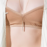 Shahla Karimi Jewelry Landmark Collection Chrysler Pendant Necklace No.2 14K Yellow Gold on Model