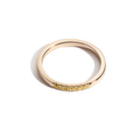 Shahla Karimi Jewelry November Citrine Birthstone Demi Band 14K Yellow Gold