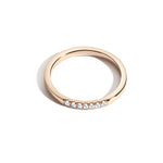 Shahla Karimi Jewelry June Moonstone Birthstone Demi Band 14K Yellow Gold