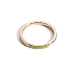 Shahla Karimi Jewelry August Peridot Birthstone Demi Band 14K Yellow Gold
