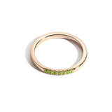 Shahla Karimi Jewelry August Peridot Birthstone Demi Band 14K Yellow Gold