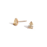 Shahla Karimi Large Champagne Pear Earrings 14K Yellow Gold
