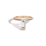 Shahla Karimi Over-Band Rockefeller Baguette Ring 14K Yellow Band