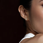 Shahla Karimi Jewelry Diamond Foundry Deco Emerald Belt Studs - 14K Yellow gold on Model