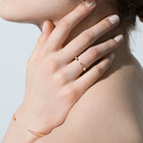 Shahla Karimi Jewelry Landmark Collection Chrysler Ring No. 1 14/18K Yellow Gold on Model