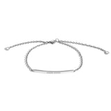 Shahla Karimi 14K White Gold Mother Baby ID Bracelet 