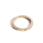 Shahla Karimi Jewelry Rotating Stone Demi Band in 14K/18K Yellow Gold and White Diamonds