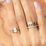 Shahla Karimi Jewelry Perfect Demi Band 14/18K Yellow Gold on Model