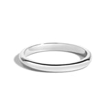 Shahla Karimi Jewelry 2mm Dome Band 14K White Gold or Platinum