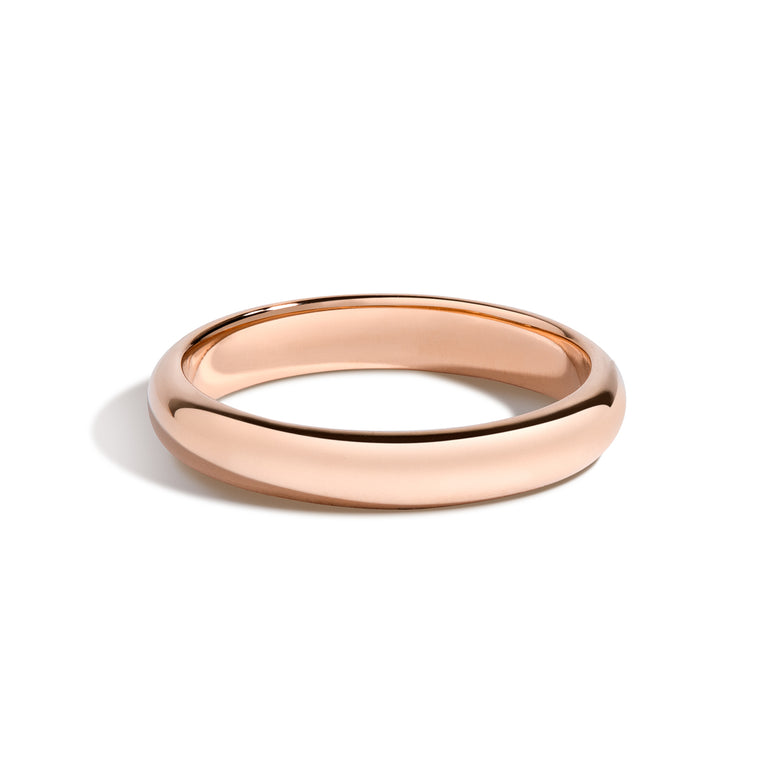 Shahla Karimi Jewelry 3mm Dome Band 14K Rose Gold