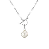 Shahla Karimi Akoya Baroque South Sea Charm 14K White Gold on 14K White Gold Chain