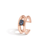 Shahla Karimi Alexandrite Double Band Ear Cuff 14K Rose Gold