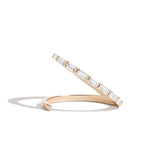 Shahla Karimi Jewelry Baguette Slant Ring 14/18K Yellow Gold